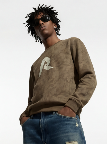 Rino7 Rustic Monogram Sweatshirt