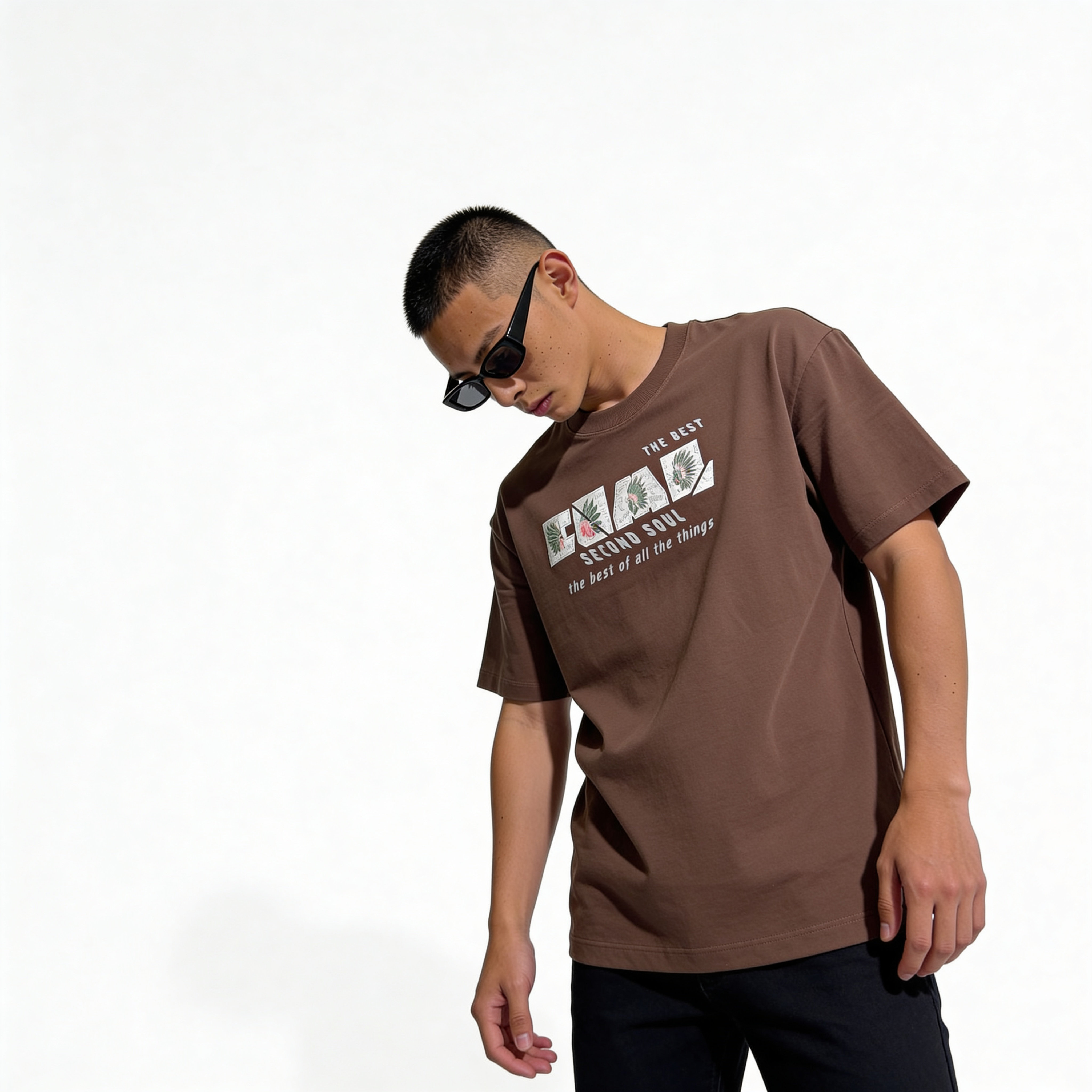 RINO7 Second Soul Graphic Print Regular Fit T-Shirt