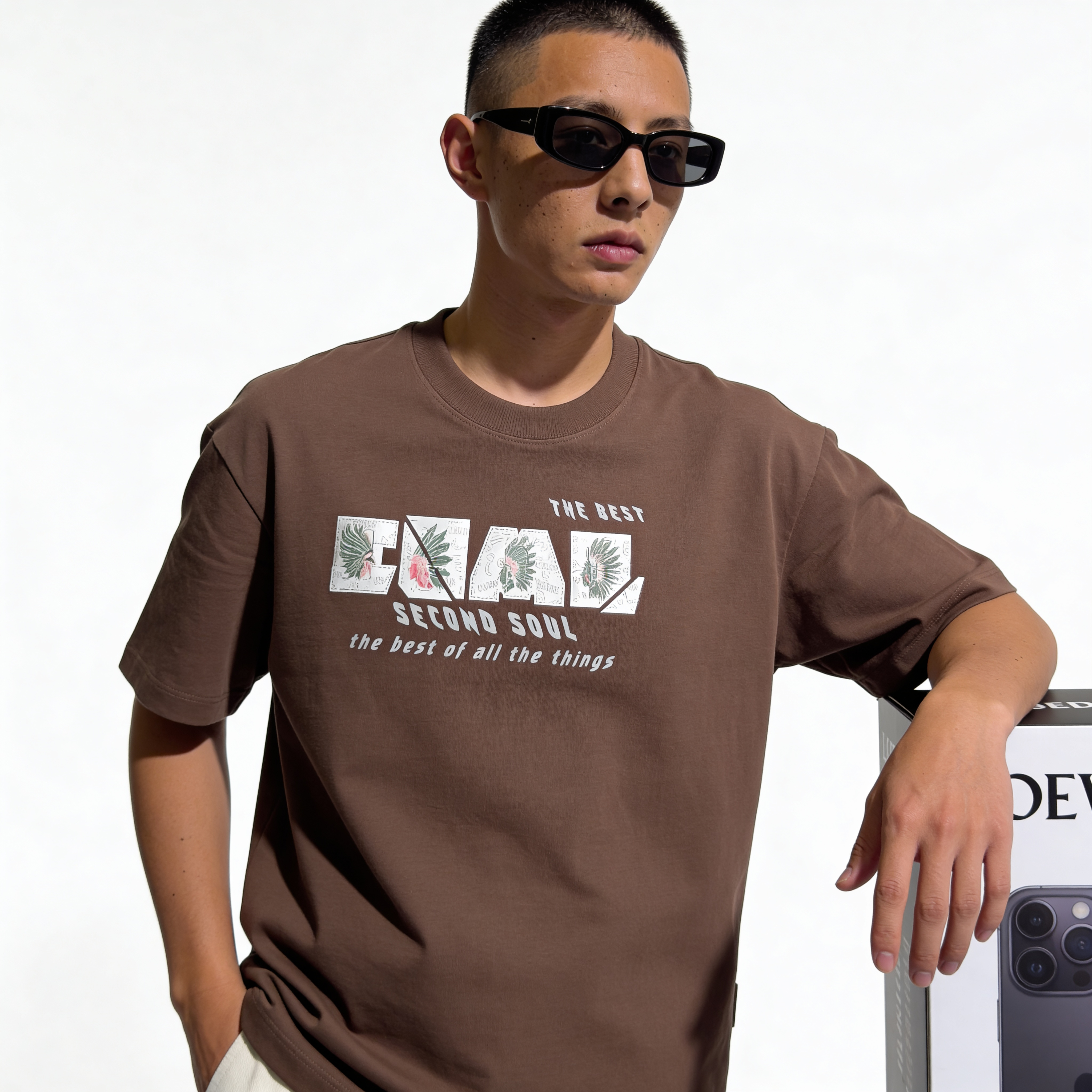 RINO7 Second Soul Graphic Print Regular Fit T-Shirt