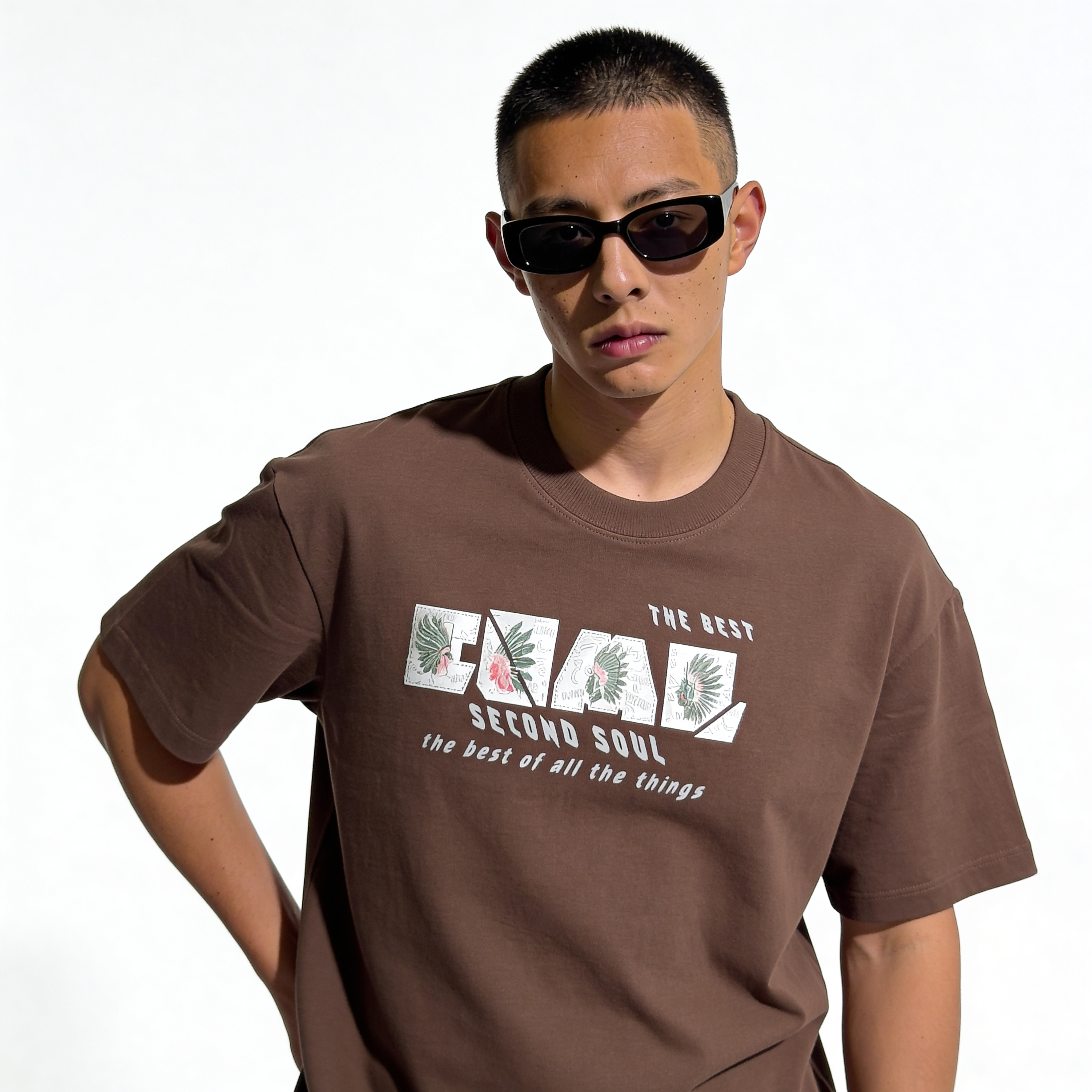 RINO7 Second Soul Graphic Print Regular Fit T-Shirt