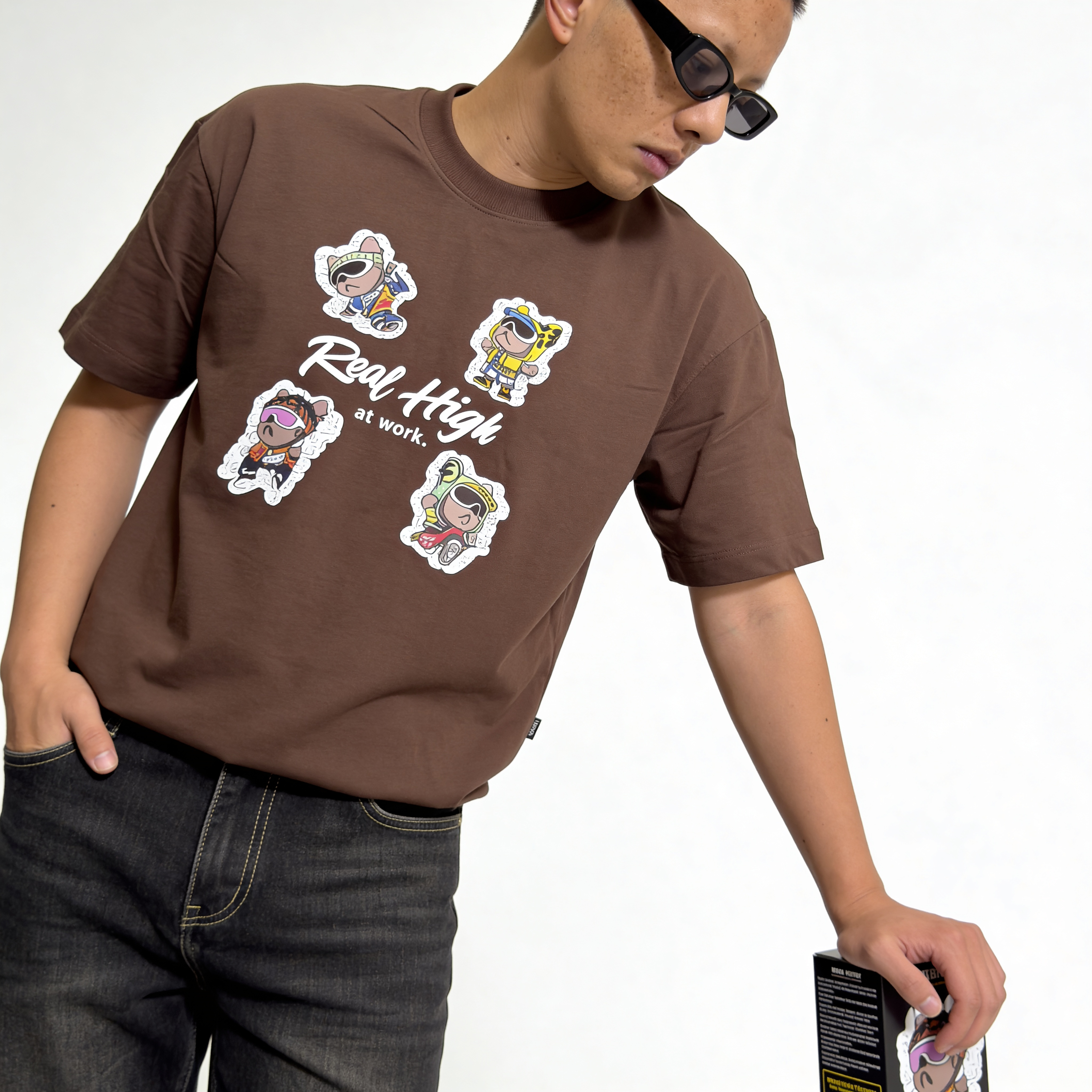 RINO7 Real High Graphic Printed Regular Fit T-Shirt