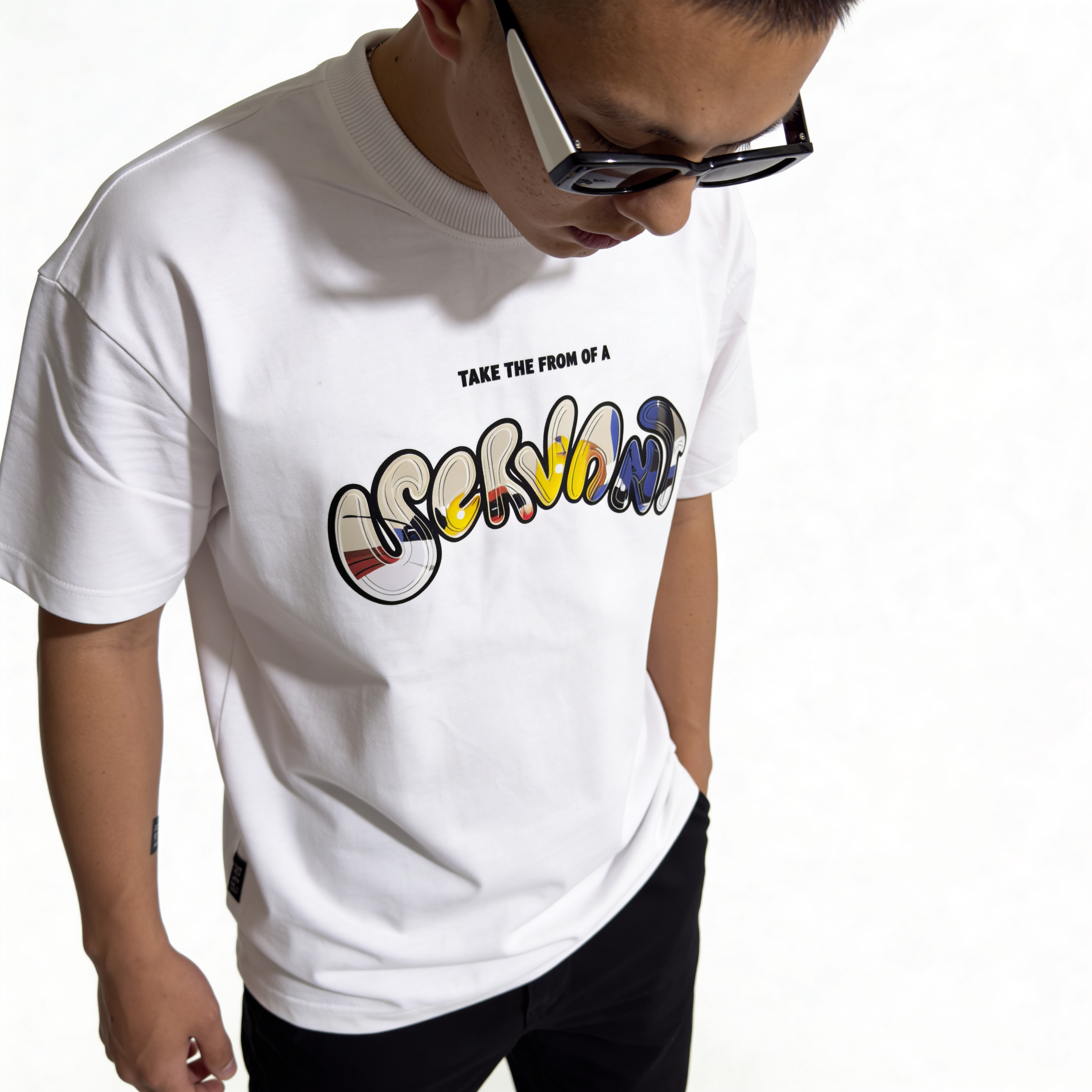 RINO7 Creative Graphic Printed Regular Fit T-Shirt