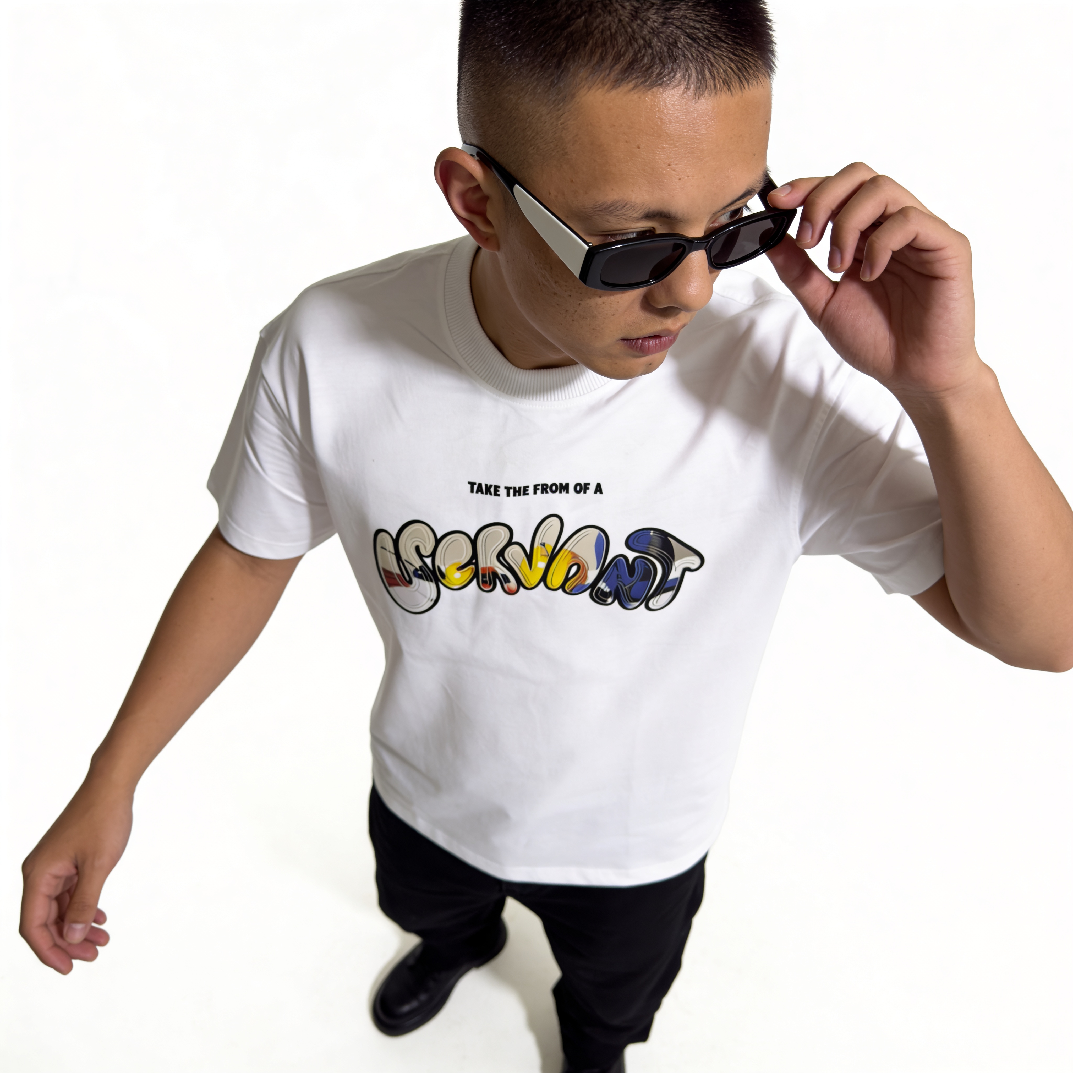 RINO7 Creative Graphic Printed Regular Fit T-Shirt