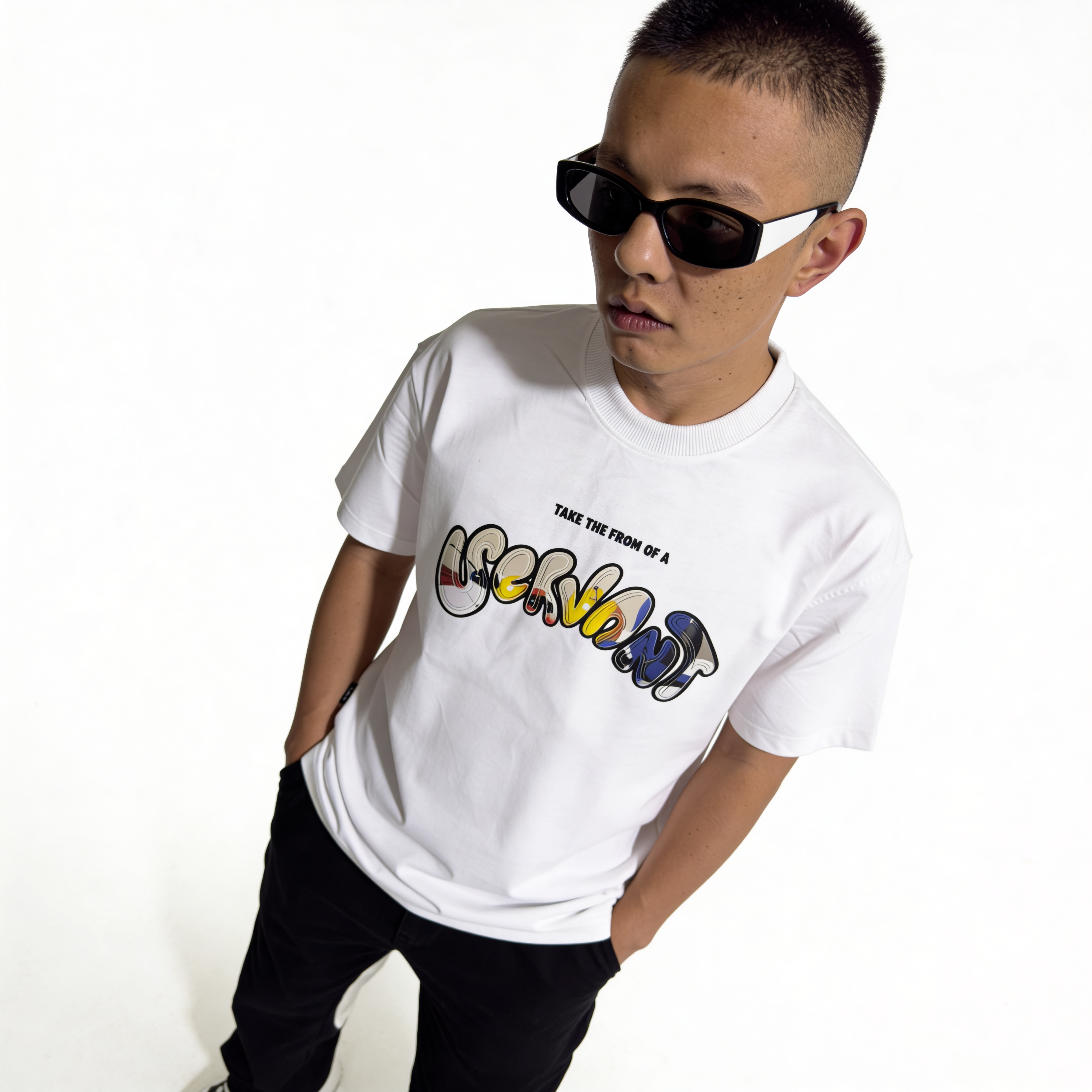 RINO7 Creative Graphic Printed Regular Fit T-Shirt