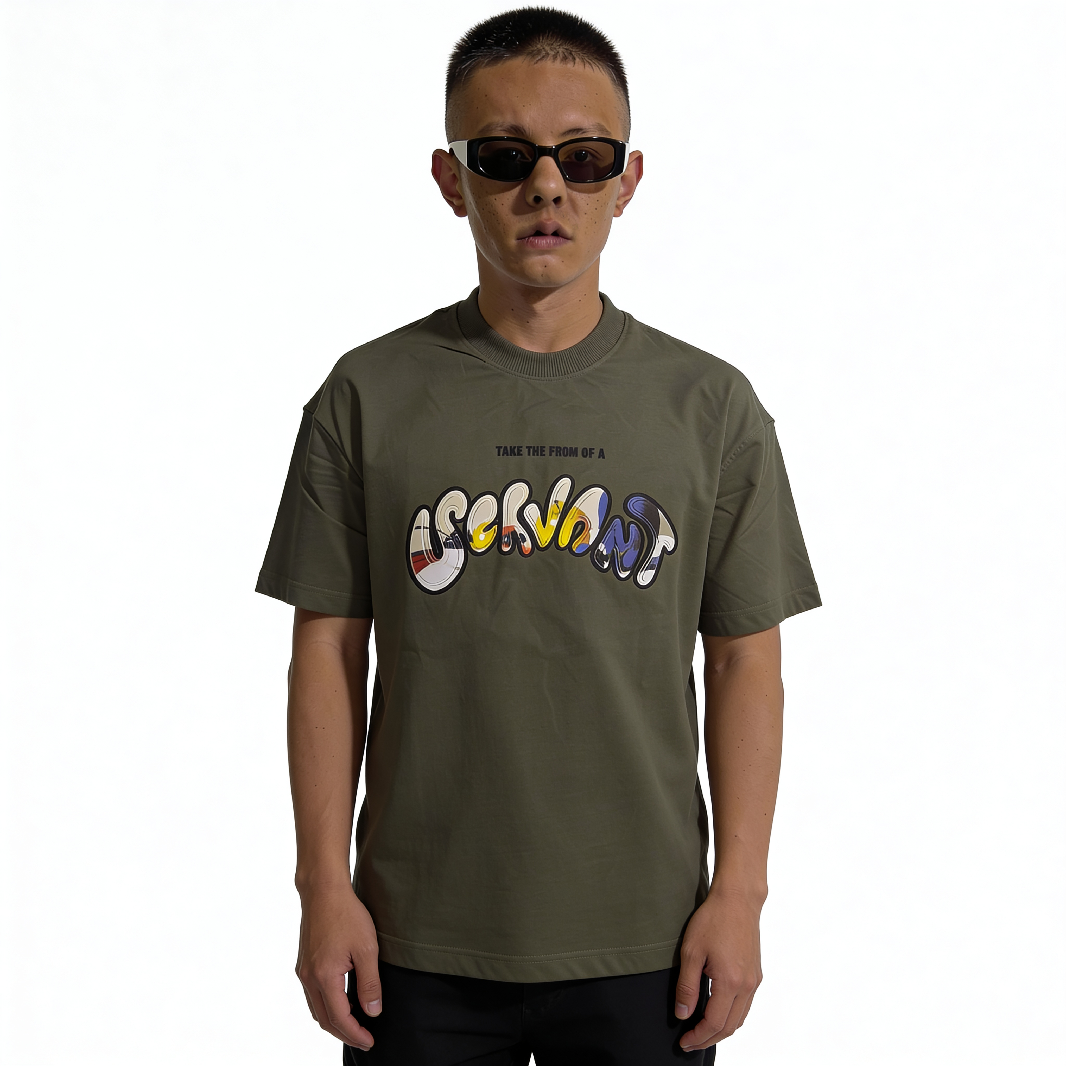 RINO7 Creative Graphic Printed Regular Fit T-Shirt