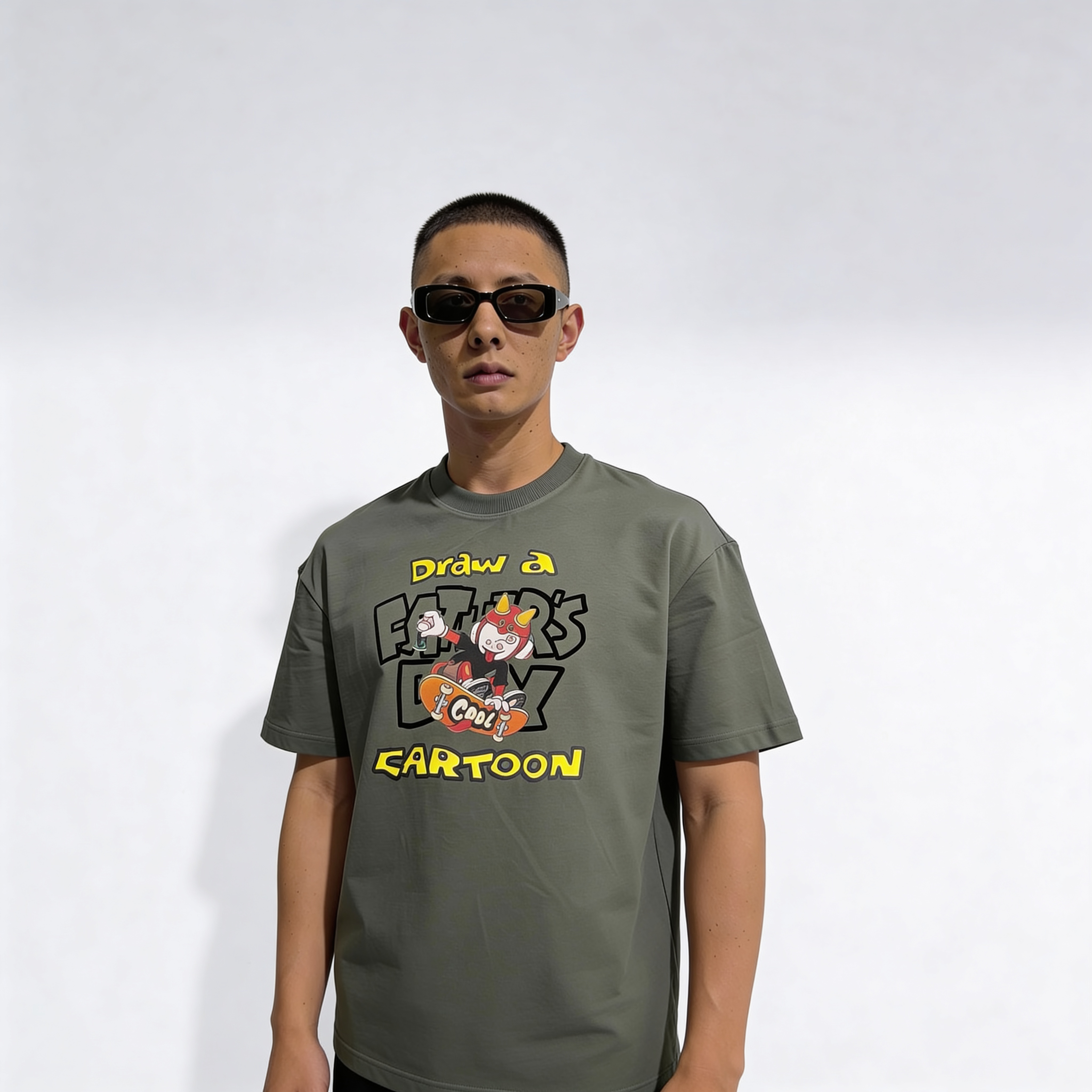 RINO7 Cartoon Graphic Printed Regular Fit T-Shirt